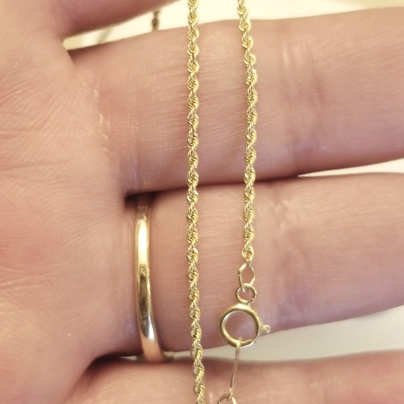 14K Gold Rope Chain - Picture 2 of 7